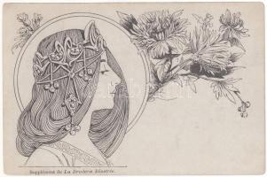 Supplement of the Illustrated Embroidery, Art Nouveau