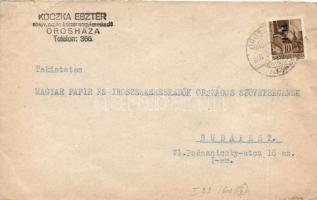 inflation cover franking, (6. díjszabás) Távolsági levél Betűs I. Tl.I./10f bérmentesítéssel