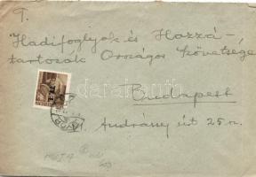 Inflation cover, (6. díjszabás) Távolsági levél Betűs I. Tl.I./10f bérmentesítéssel