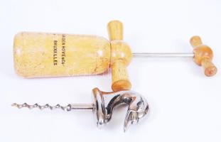 Francia fa dugóhúzó, hattyúfejes fém dugóhúzó, m:10-16 cm