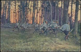 Assault of lancers in Bessarabia, WWI (EB)