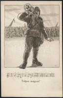 Talpra magyar, Hungarian musician soldier WWI, propaganda