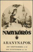 1948 Nagykőrös Arany János Napok, So. Stpl, s: Harczi István (EK)