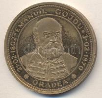 2002. "Gozsdu Manó magyarországi román jogász, politikus, mecénás" Br emlékérem. Szign.: V.G. T:P(2-) Romania 2002. "Emanoil Gojdu" commemorative Br medallion C:P(VF)