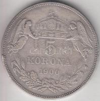 1900. 5K Ag "Ferenc József" T:3