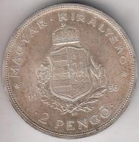 1936. 2P Ag "Liszt" T:2 patina