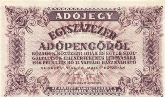 1946. 100.000AP + 10.000.000AP + 100.000.000AP mind elcsúszott nyomattal vagy vágási hibával! T:I-