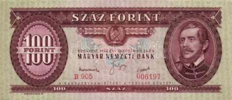 1949. 100Ft nyomdai papírráncokkal! T:I