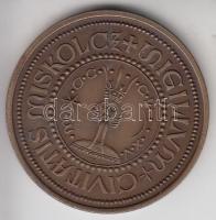 Tóth Sándor (1933-) "MISKOLCZ  SIGILLUM  CIVITATIS" Br kitüntető érem (42,5mm) T:1