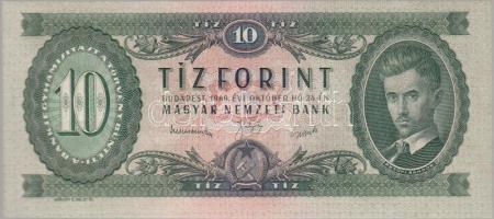 1949. 10Ft elcsúszott előlapi nyomat T:I-