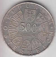 Ausztria 1981. 500Sch Ag "800 éves a klosterneuburgi Verdunen Oltár" tanúsítvánnyal T:1- Austria 1981. 500Sch Ag "800th Anniversary - Verdun Altar" C:AU