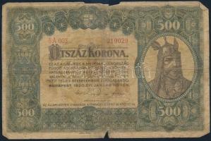 1920. 500K "Orell Füssli Zürich" T:IV