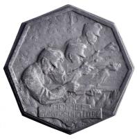 Osztrák-Magyar Monarchia 1915. "I. Hadsereg - Karácsony a csatamezőn 1915" cink sapkajelvény (38x38mm) tű nélkül T:2- Austro-Hungarian Monarchy 1915. "I. ARMEE - WEICHNACHEN IM FELDE" zinc cap badge (38x38m) without pin C:VF