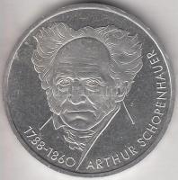 NSZK 1988D 10M Ag "Arthur Schopenhauer" T:2
GFR 1988D 10 Mark Ag "Arthur Schopenhauer...