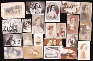 cca 1890-1950 22 db vegyes fotó, keményhátúakkal