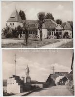 111 db fekete fehér kisalakú magyar városképes lap többnyire az 50-es évekből