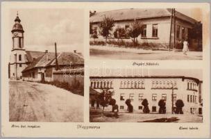 Nagymaros elemi iskola, polgári fiúiskola, katolikus templom (fl)