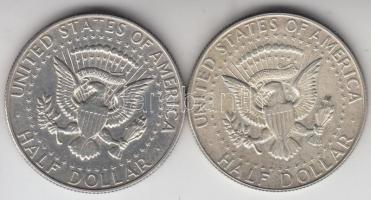 Amerikai Egyesült Államok 1967. 1/2$ Ag "Kennedy" (2x) T:2
USA 1967. 1/2 Dollar Ag "K...