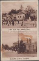 Gönc kultúrház, katolikus templom, Hősök szobra (fl)