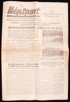 1953 A Népsport 2 db száma: tudósítás a szenzációs 6:3 ról és a visszavágó budapesti 7:1 ről