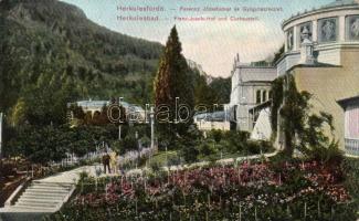 Herkulesfürdő, Franz Joseph's yard and part of the spa