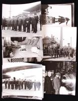 1970-1980 14 db 26x21 cm-es katonai fotó Czinege Ljaos honvédelmi miniszter delegációja