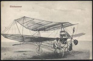 Jacob Ellehammer with his plane (fl)