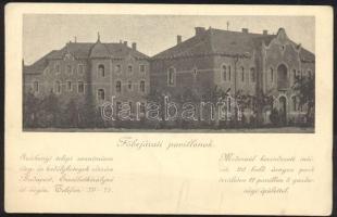 Budapest XV. Széchenyi telep, szanatórium, főbejárati pavilonok