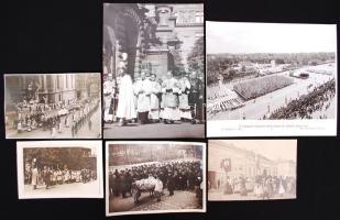 Szent István napi körmenet 5 db háború előtti fotó (Járai Rudolf, Rotophot...) + 1 május 1. fotó