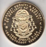 Csóka Zsuzsa (1962-) 1997. "Báró Apor Vilmos püspök boldoggá avatására" aranyozott Br emlé...