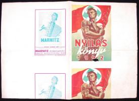 1942 a Nyilas könyv első és hátsó borítójának próbanyomata (kis hibával)