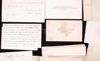 1900-1930 99 db régi többségében címeres, dombornyomott névjegy