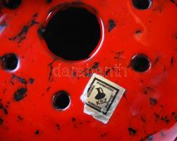 Iparművészeti Vállalatos füstölő, jelzett, mázas kerámia, hibátlan, m:9 cm, d:16 cm