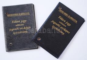 1915/1931 2db Magyar Királyi Államvasutak félárú jegy váltására jogosító arcképes igazolvány