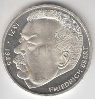 NSZK 1975J 5M Ag "Friedrich Ebert" T:PP ph. GFR 1975J 5 Mark "Death of Friedrich Ebert" C:PP ph.