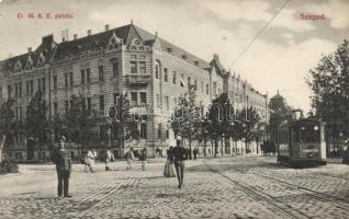 Szeged, DMKE palota, villamos (EK)