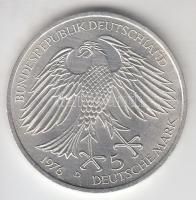 NSZK 1976D 5M Ag "Grimmelshausen" T:1
GFR 1976D 5 Mark Ag "Grimmelshausen" C:Unc