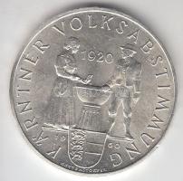 Ausztria 1960. 25Sch Ag "Karintia, népszavazás 1920" T:1-,2 Austria 1960. 25 Schilling Ag " 40th Anniversary-Carinthian Plebescite" C:AU,XF