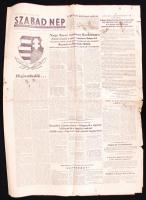 1956. Okt. 29. Szabad Nép. Kisebb szakadások és foltok
