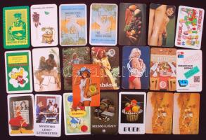 1981 22db klf témájú kártyanaptár