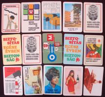 1970 15db klf témájú kártyanaptár