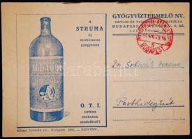 Cca 1950 Sóshartyáni Jodaqua gyógyvíz reklámfüzet, ismertetővel, 10×14 cm