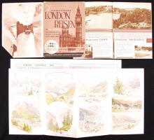 Cca 1930 4 db olasz és német turista füzetek, egyik szakadt, 16×12 cm