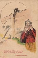 Scarecrow, humour, hold to light (b)