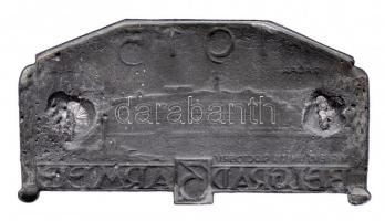 Osztrák-Magyar Monarchia 1915. "3. Hadsereg Belgrád - 1915" cink sapkajelvény (31x59mm) ké...