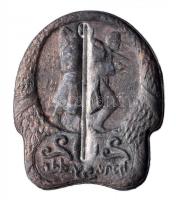 Osztrák-Magyar Monarchia ~1915. "202. Honvéd Gyalogdandár" tombak sapkajelvény (40x34mm) t...