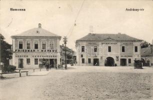 Homonna mit Geschäft und Hotel