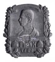 Osztrák-Magyar Monarchia 1917. "I. Károly" cink sapkajelvény (37x34mm) tű nélkül T:2
Austr...