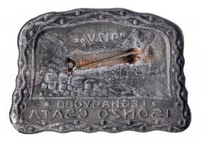 Osztrák-Magyar Monarchia 1914-16. "LEGNAGYOBB ISONZO CSATA 1917.V./25" cink sapkajelvény (...