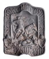 Osztrák-Magyar Monarchia 1915. "SZURMAY HADCSOPORT UZSOK 1915" cink sapkajelvény (41x33mm) tű nélkül T:2 Austro-Hungarian Monarchy 1915. "SZURMAY HADCSOPORT UZSOK 1915" zinc cap badge (41x33mm) without pin C:XF